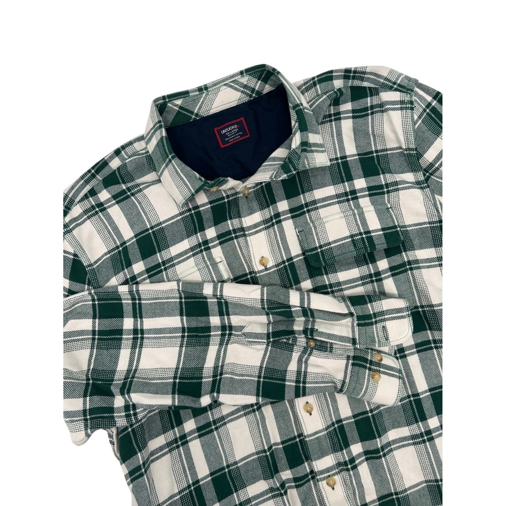 UNTUCKit Green Plaid Regular Fit Organic Cotton Long Sleeve Shirt XX Large
